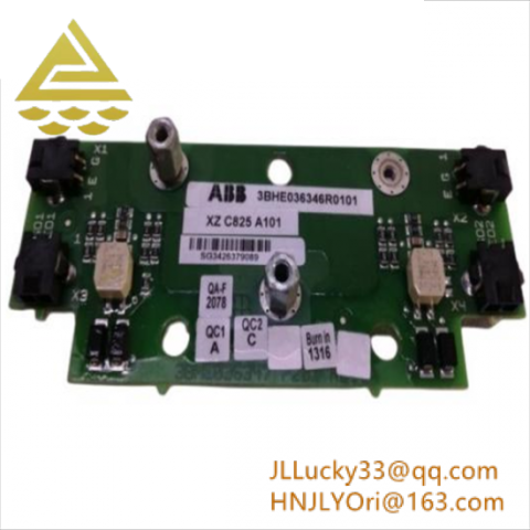 ABB 3BHE036346R0101 XZ C825 A101 Card - Advanced Control Module for Industrial Automation