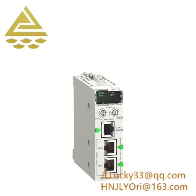 Schneider BMXCRA31210 - Industrial Ethernet RIO Drop Adaptor, Designed for Robust Automation Solutions