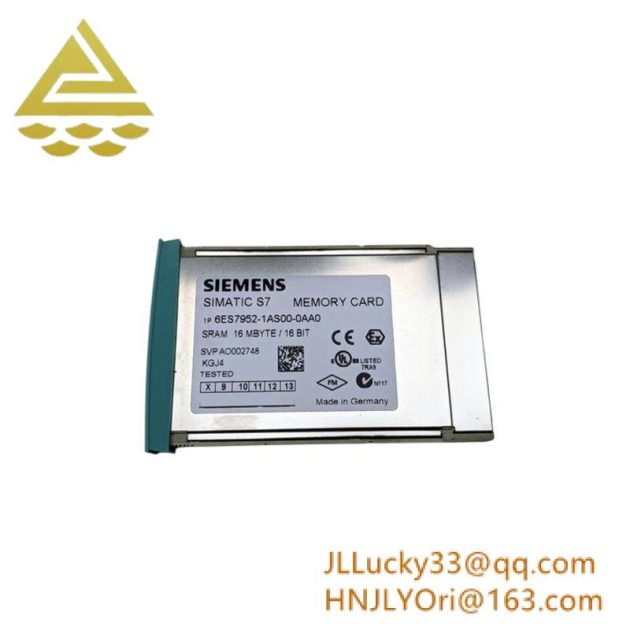 SIEMENS 6ES7952-1AS00-0AA0 - High-Performance RAM Memory Card for S7-400 Control Systems