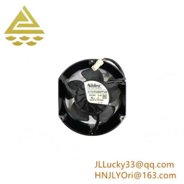 ABB D1751P24B8PP340 4-wire Cooling Fan, Precision Engineering for Industrial Cooling Solutions
