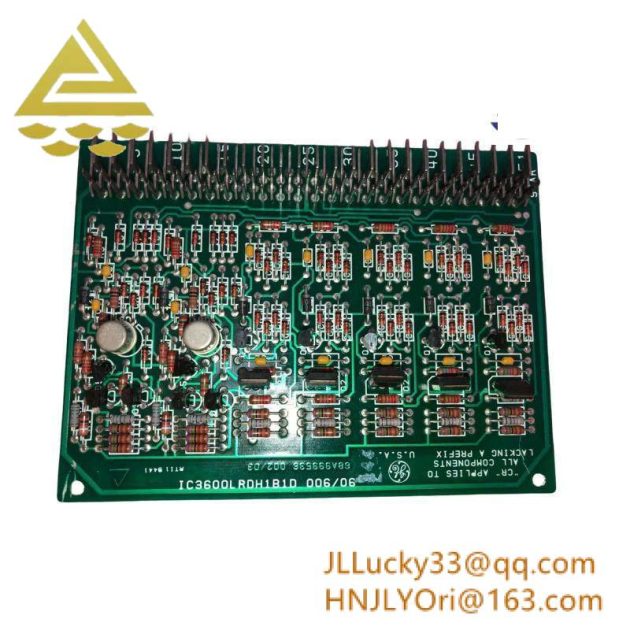 GE FANUC IC3600LRDH1B1D Relay Driver Card - Mark I/Mark II Series Gas/Steam Turbine Control