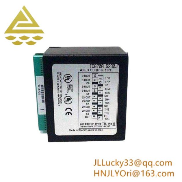 GE IC670ALG230 Analog Input Current 8 Channel PLC Module