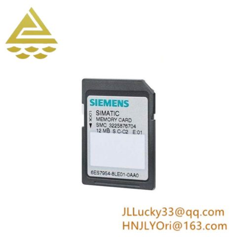 SIEMENS 6ES7954-8LE03-0AA0 Micro Memory Card for S7-1x 00 CPU/SINAMICS, 24 MByte