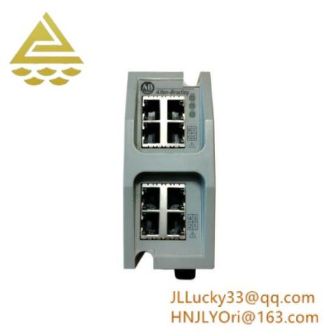 Allen-Bradley 1783-EMS08T/B Managed Ethernet Switch, Reliable Network Infrastructure for Industrial Control Systems