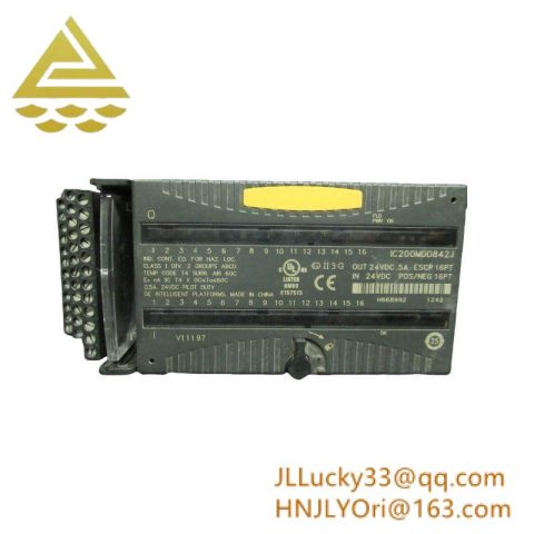 GE IC200MDD842 Hybrid 24VDC Positive/Negative Logic 16-point Group Input Module with 24VDC Positive Logic 0.5A 16-point Group and ESCP Output